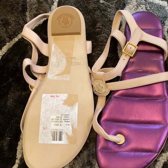 Moncler Camelie Women’s Sandal Eur 37 New - Picture 3 of 3